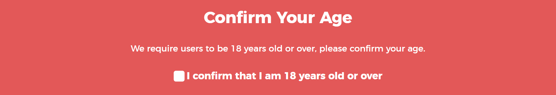 confirm age in wordpress